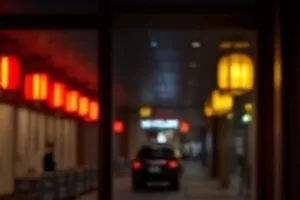 《夜航西飞》里夜航飞机掠过城市灯火