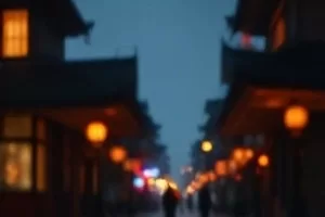 《第七次日落》里小镇黄昏延时的橘色天空